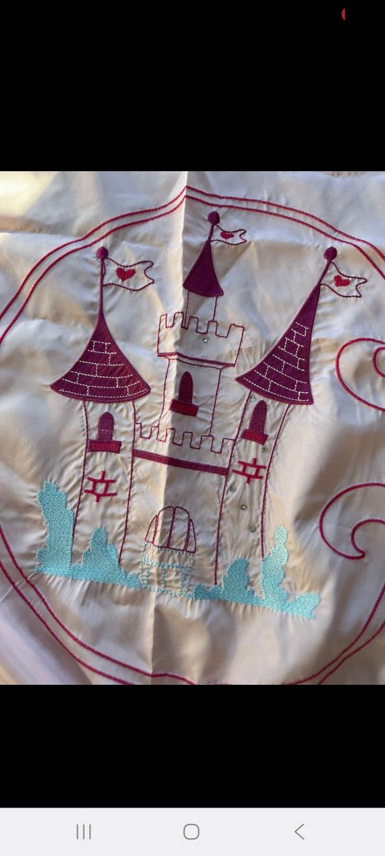 Lady Tül İşlemeli Pembe Perde 140x260 cm - Görsel 4