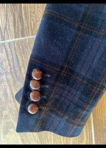 Düğmeli Lacivert Erkek Ceket - Görsel 8