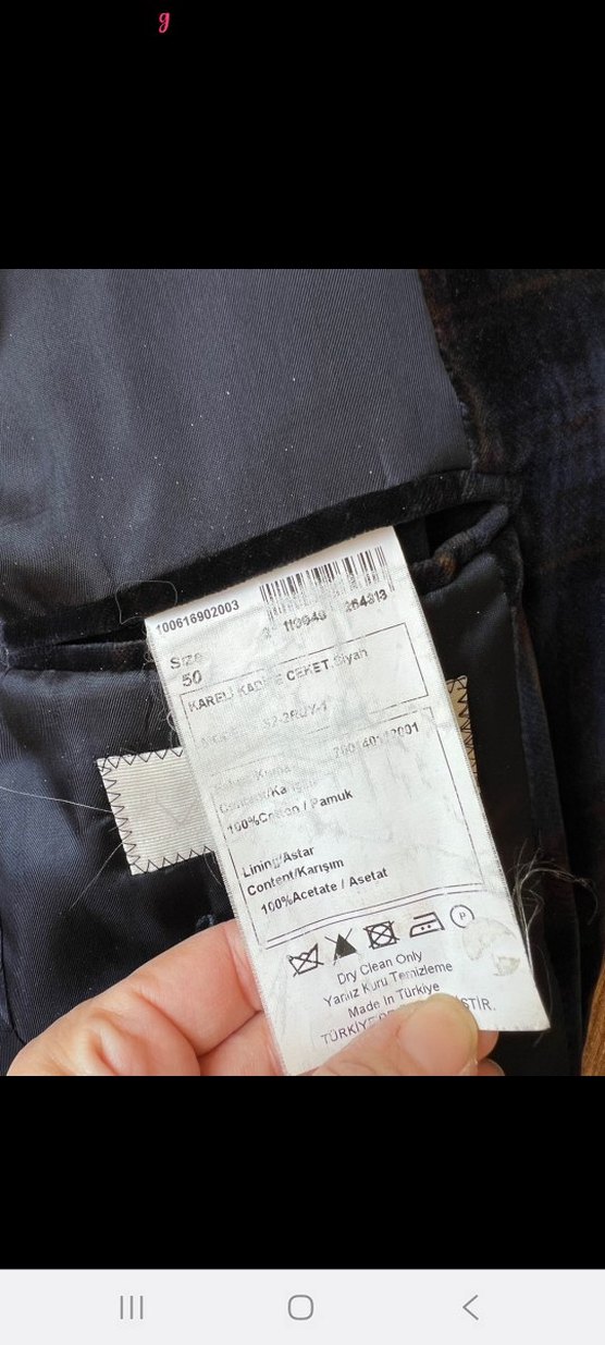 Düğmeli Lacivert Erkek Ceket - Görsel 5