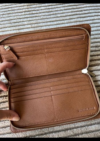 Kahverengi Deri Tokalı Kadın Cüzdanı - Görsel 4