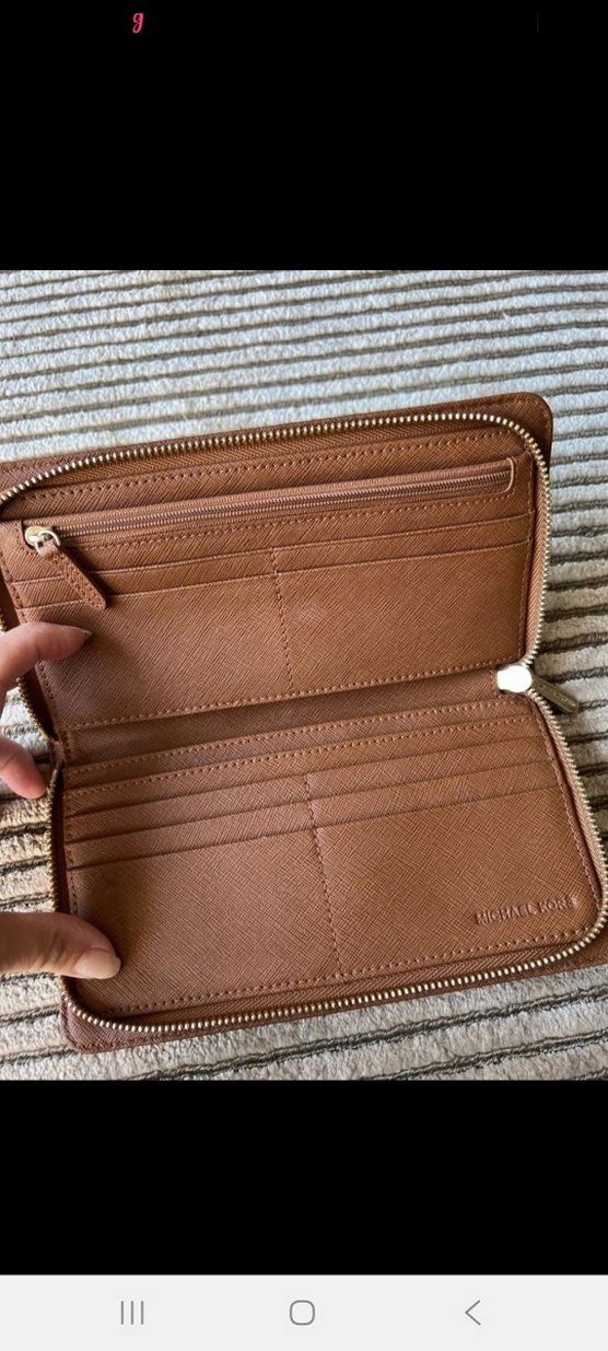 Kahverengi Deri Tokalı Kadın Cüzdanı - Görsel 4