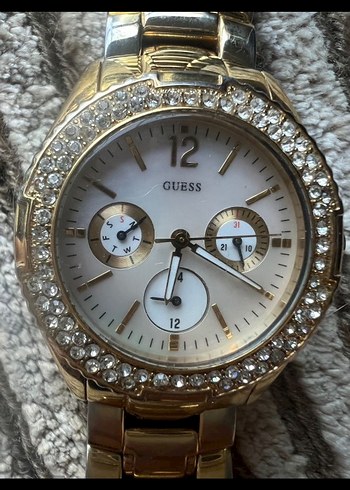 Klasik Parlak Altın Renk Kadın Kol Saati - Görsel 2