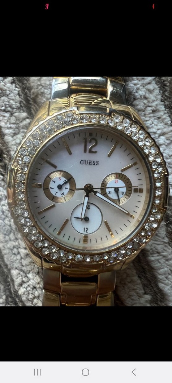 Klasik Parlak Altın Renk Kadın Kol Saati - Görsel 2