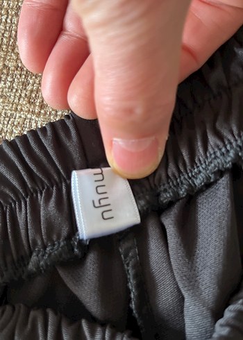 Siyah Kadın Salaş Zipperlı Pantolon - Görsel 4