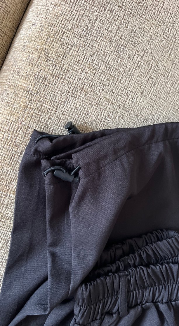 Siyah Kadın Salaş Zipperlı Pantolon - Görsel 5