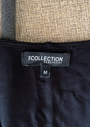 Siyah Dökümlü V Yaka Uzun Elbise - Görsel 3