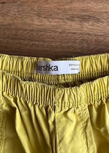 Bershka Sarı Rahat Kesim Pantolon - Görsel 3