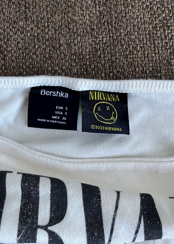 Baskılı Uzun Kollu Kısa Straplez Tişört - Görsel 3