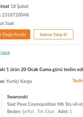 Swarovski Kadın Gri Parlak Saat - Görsel 4