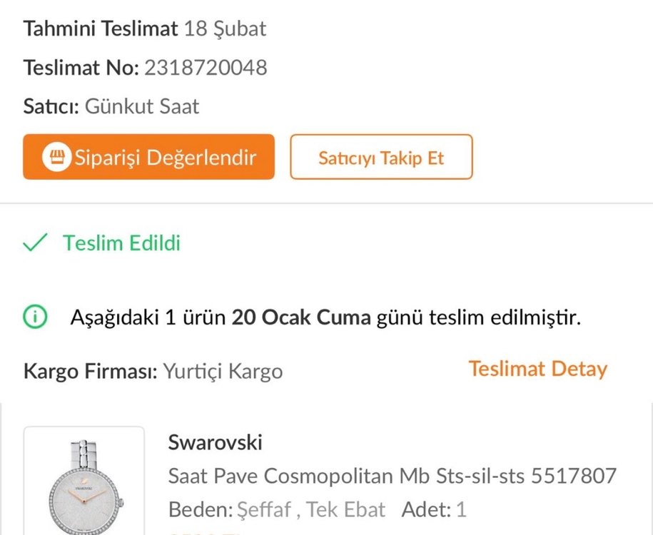 Swarovski Kadın Gri Parlak Saat - Görsel 4