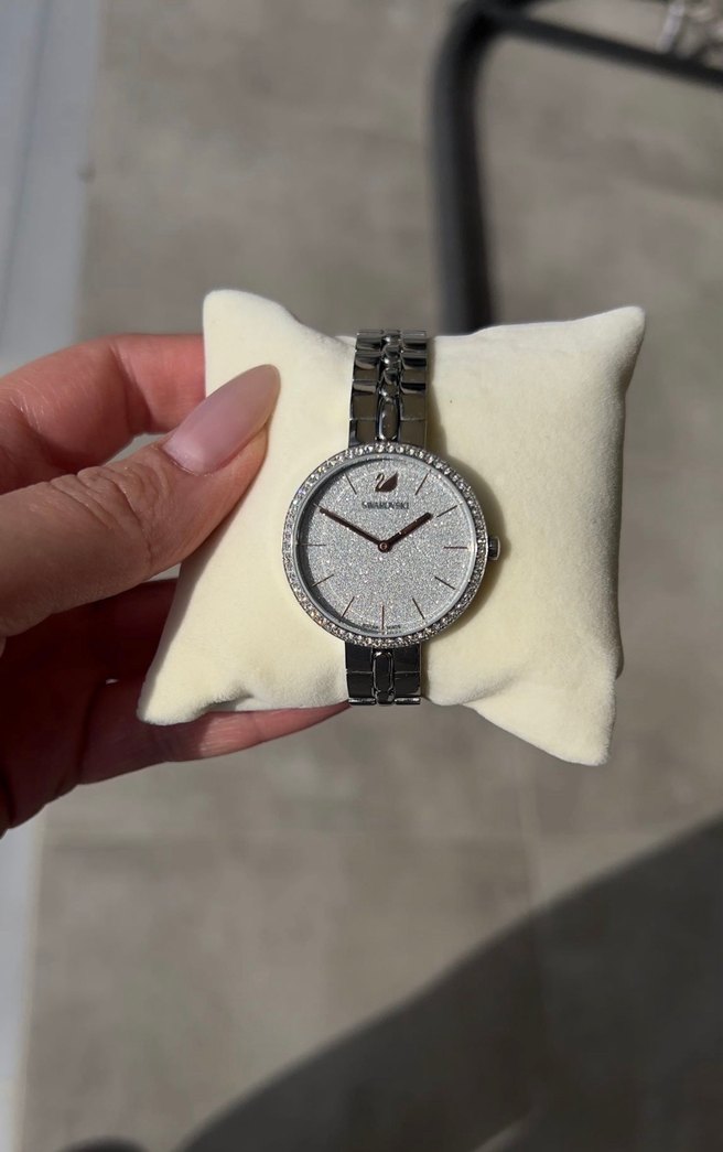 Swarovski Kadın Gri Parlak Saat - Görsel 2