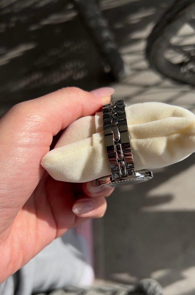 Swarovski Kadın Gri Parlak Saat - Görsel 3