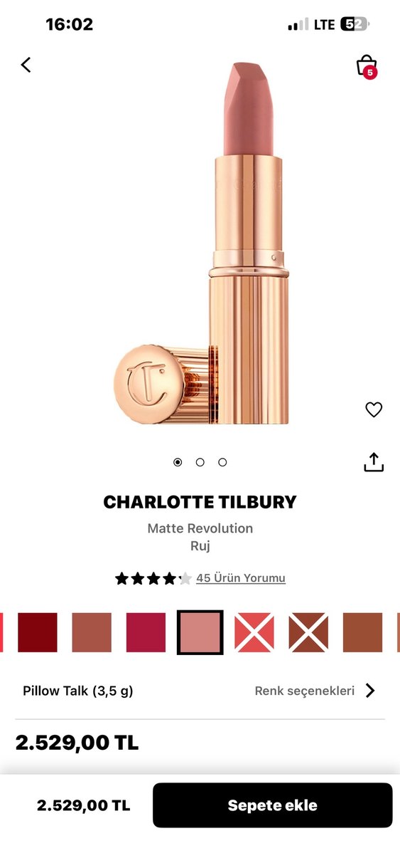 Charlotte Tilburry Pillow Talk Original Ruj - Görsel 5