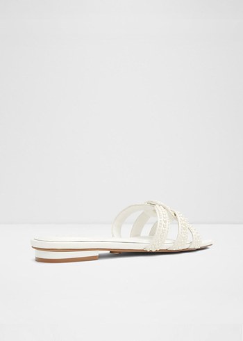 ALDO-İnci Detaylı Beyaz Kadın Terlik - Görsel 2