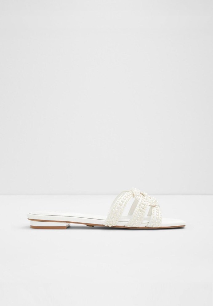 ALDO-İnci Detaylı Beyaz Kadın Terlik - Görsel 5