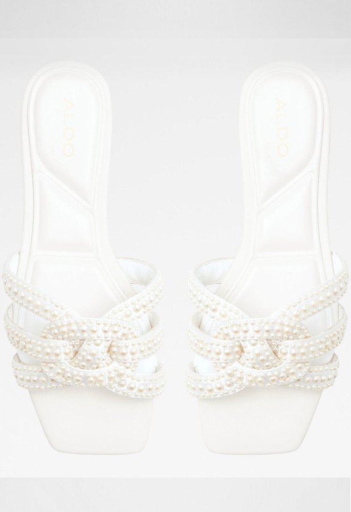 ALDO-İnci Detaylı Beyaz Kadın Terlik - Görsel 3