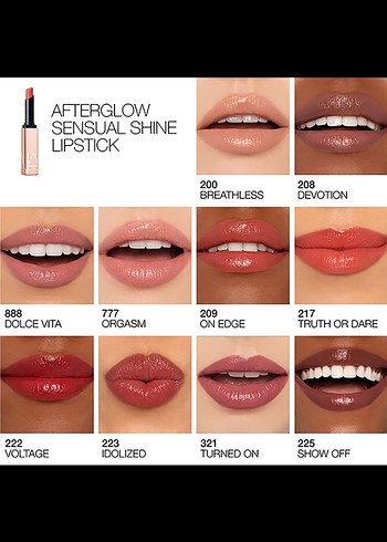 NARS Orgasm Afterglow Sensual Shine Ruj - Görsel 5