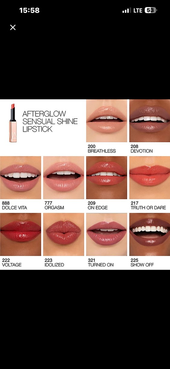 NARS Orgasm Afterglow Sensual Shine Ruj - Görsel 5