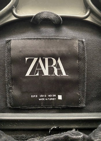 Zara Erkek Kot Siyah Denim Ceket - Görsel 3