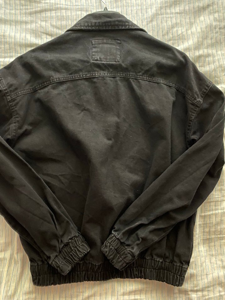 Zara Erkek Kot Siyah Denim Ceket - Görsel 2