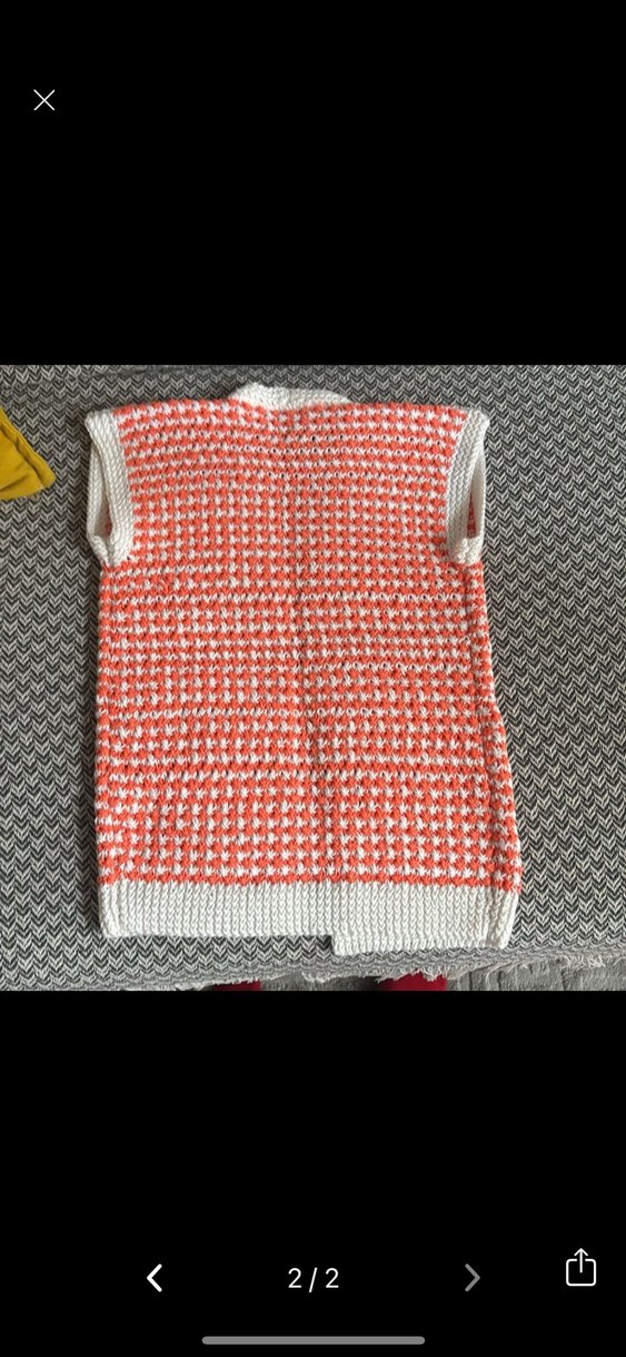 Bohem Gri V Yaka Örgü Kadın Yelek - Görsel 2