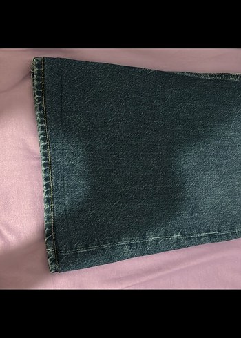 Lacivert Midi Kadın Denim Pantolon - Görsel 3