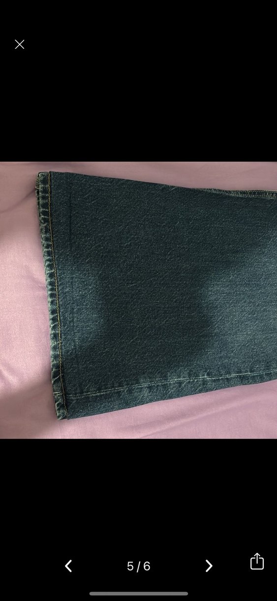 Lacivert Midi Kadın Denim Pantolon - Görsel 3