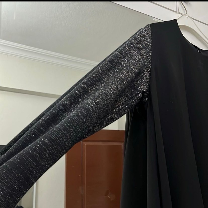 Siyah simli tunik - Görsel 2