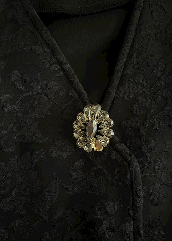 Siyah Kürklü Uzun Kadın Kaban - Görsel 4