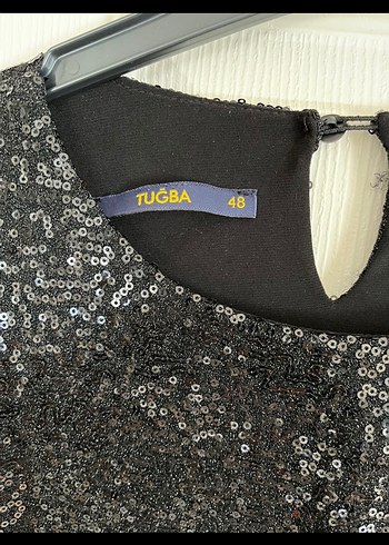 Siyah Uzun Kollu Parlak Tunik ve pantolon Takımı - Görsel 6