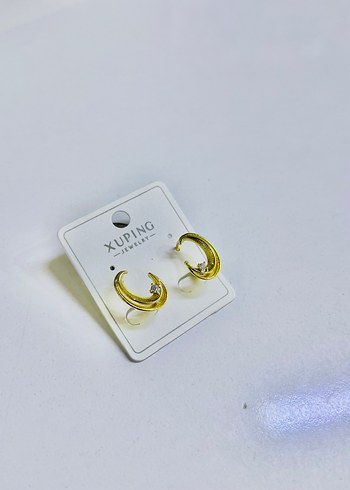 Xuping Altın Renkli Mini Boncuklu Küpe - Görsel 11