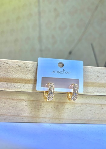 Xuping Altın Renkli Mini Boncuklu Küpe - Görsel 13