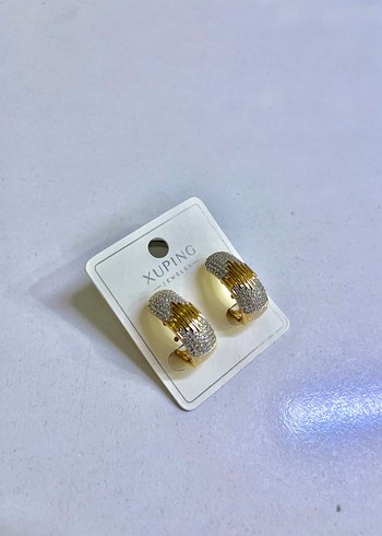 Xuping Altın Renkli Mini Boncuklu Küpe - Görsel 10