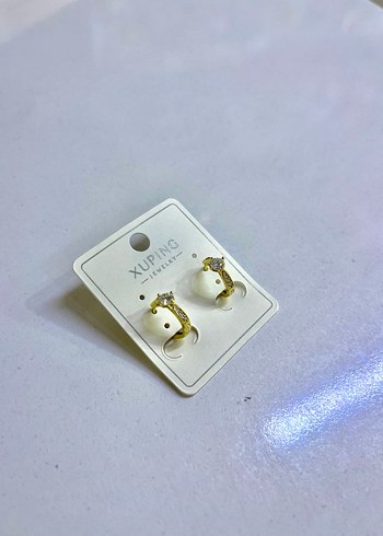 Xuping Altın Renkli Mini Boncuklu Küpe - Görsel 6