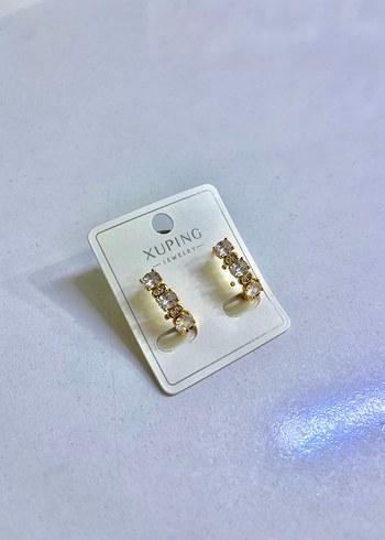 Xuping Altın Renkli Mini Boncuklu Küpe - Görsel 12