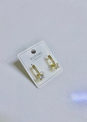 Xuping Altın Renkli Mini Boncuklu Küpe - Görsel 8