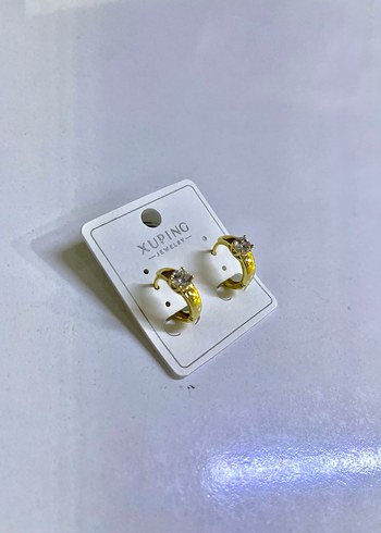 Xuping Altın Renkli Mini Boncuklu Küpe - Görsel 5