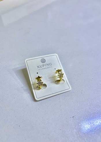 Xuping Altın Renkli Mini Boncuklu Küpe - Görsel 7