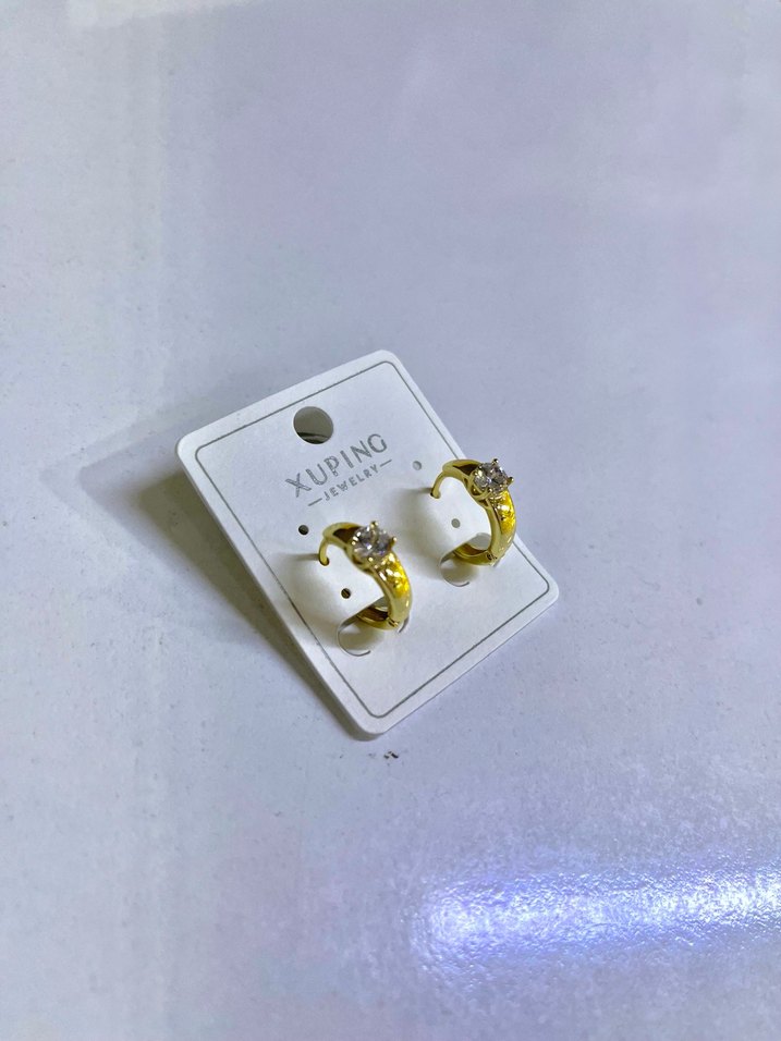 Xuping Altın Renkli Mini Boncuklu Küpe - Görsel 5