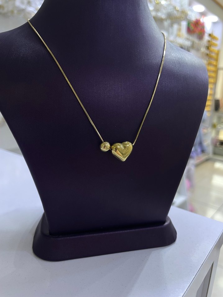 Altın Renkli Mini Zincir Kolye - Görsel 2