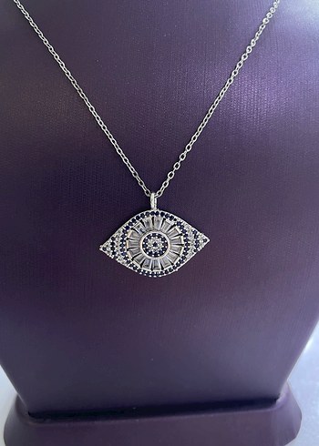 Bohem Göz İşlemeli Mini Kadın Kolye - Görsel 2