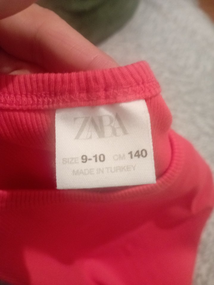 Kız Çocuk Kısa Kollu Kırmızı Fırfırlı Tişört - Görsel 3