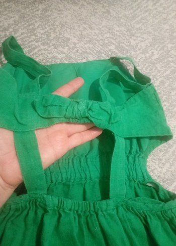 temiz keten kumaş çocuk elbisesi - Görsel 3