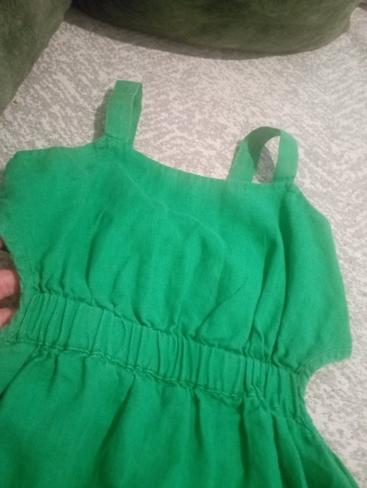 temiz keten kumaş çocuk elbisesi - Görsel 2