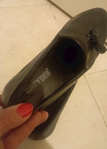 Siyah Deri Püsküllü Erkek Klasik Ayakkabı - Görsel 3