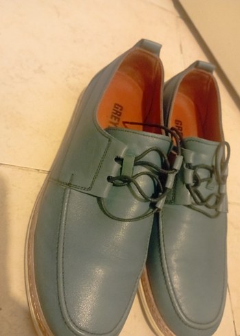 Gri Yeşil Erkek Klasik Ayakkabı - Görsel 2