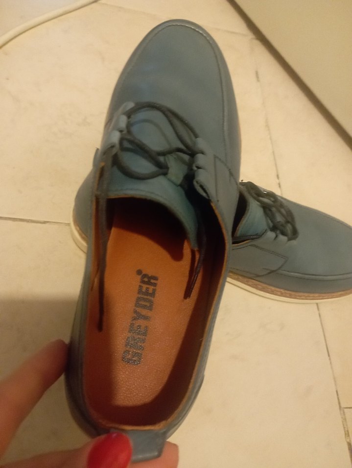 Gri Yeşil Erkek Klasik Ayakkabı - Görsel 3