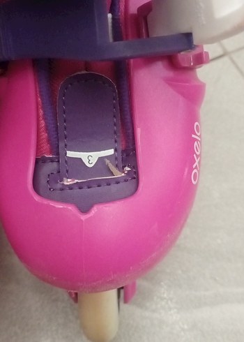 Renkli Pembe Çocuk Patenleri Oxelo - Görsel 5