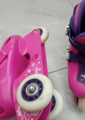 Renkli Pembe Çocuk Patenleri Oxelo - Görsel 6