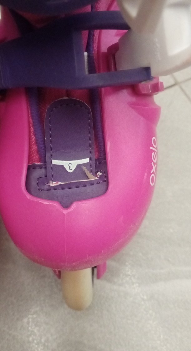 Renkli Pembe Çocuk Patenleri Oxelo - Görsel 5